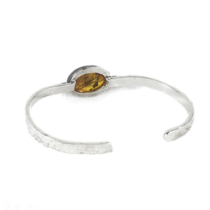 unEarthed cuff with amber