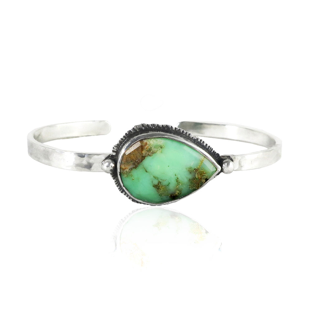 unEarthed cuff with chrysoprase