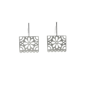 Small Papel Flower Earrings