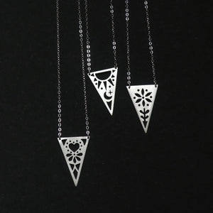 Triangle Heart Necklace