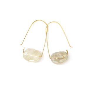 Quartz ~ Carry-On Hoop Earrings