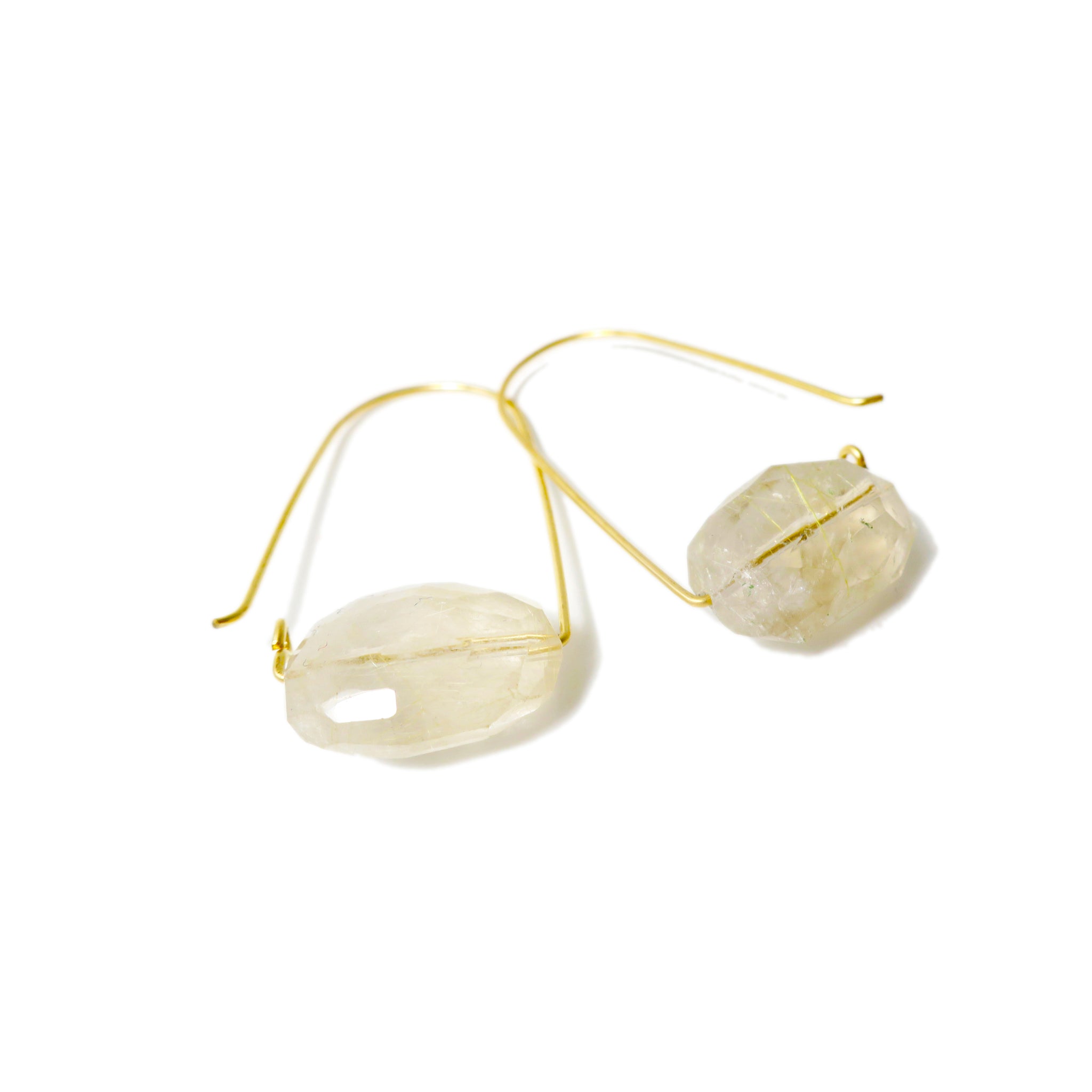 Quartz ~ Carry-On Hoop Earrings