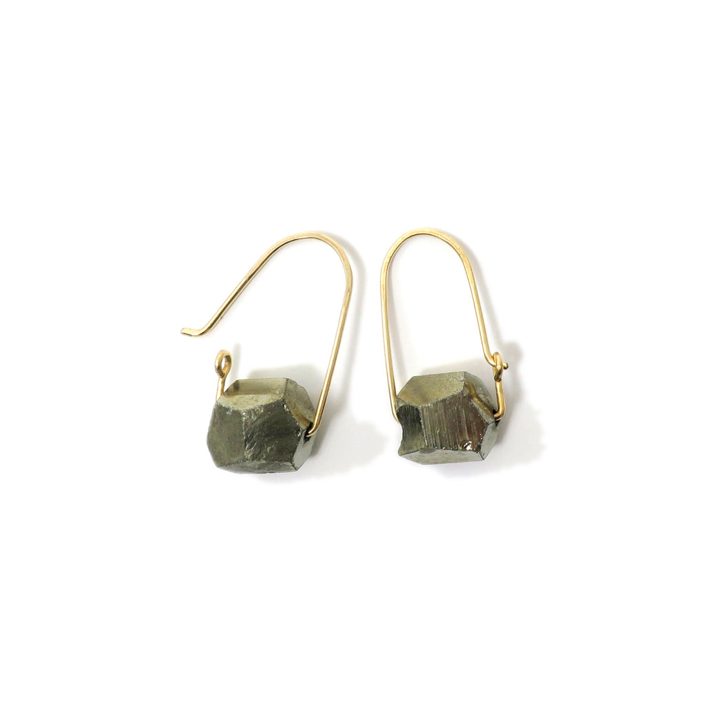 Pyrite ~ Carry-On Hoop Earrings