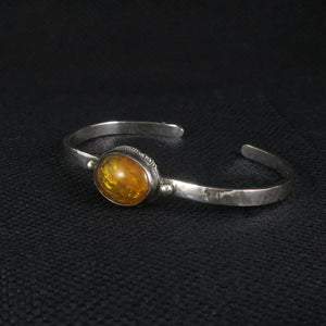unEarthed cuff with amber
