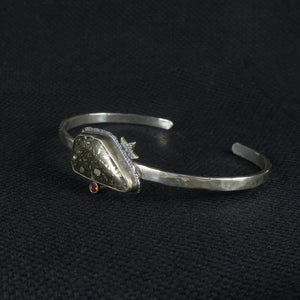 unEarthed cuff with pyrite and citrine