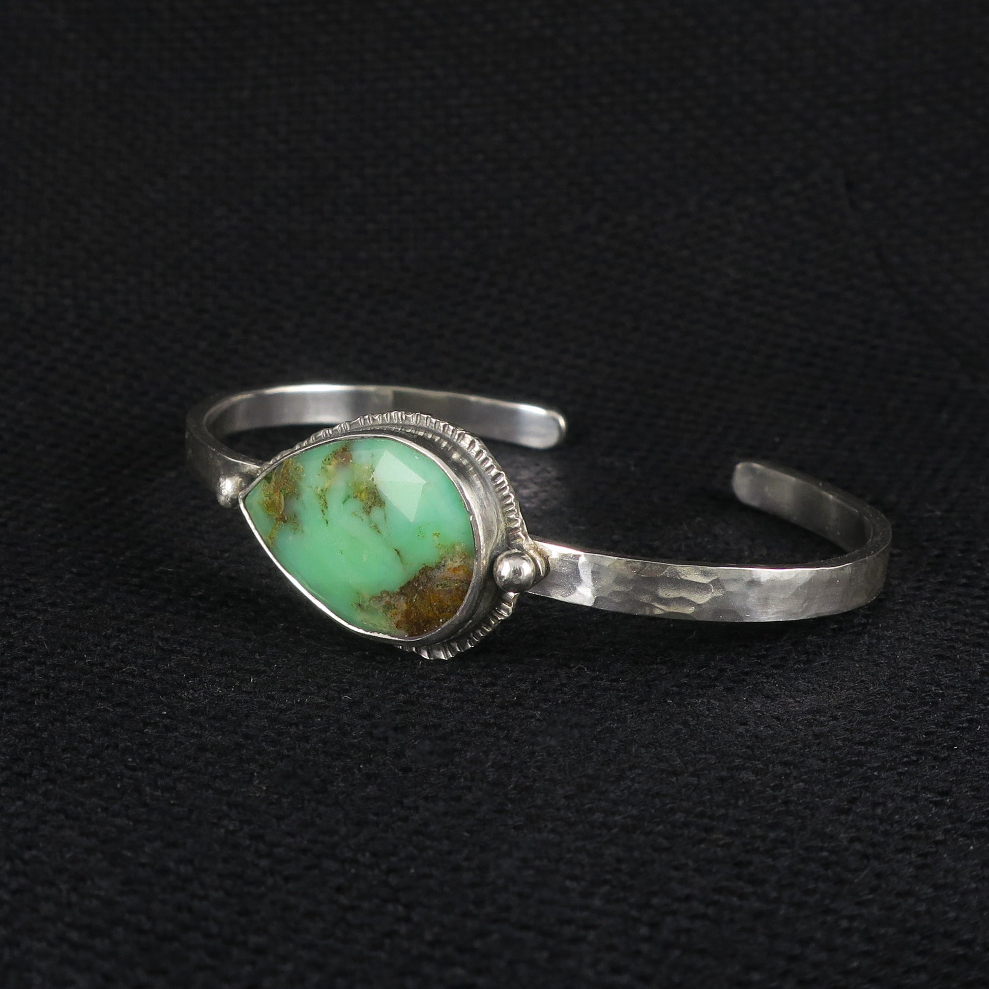 unEarthed cuff with chrysoprase