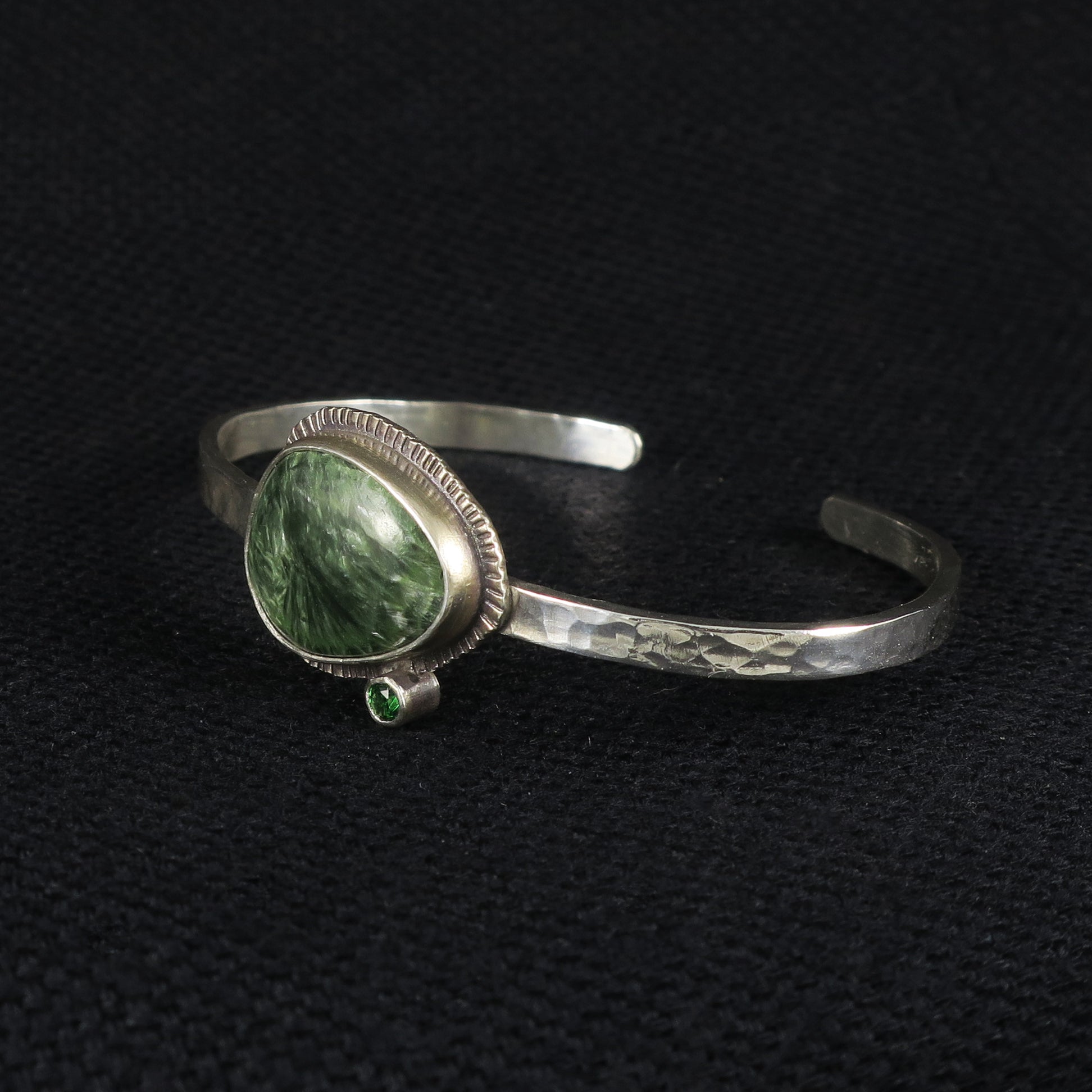 unEarthed cuff with seraphinite