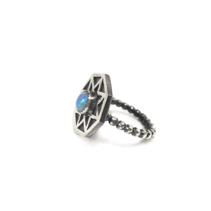 The Cosmos Ring with Opal