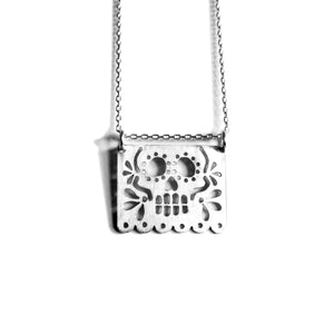 Large Papel Skull Pendant