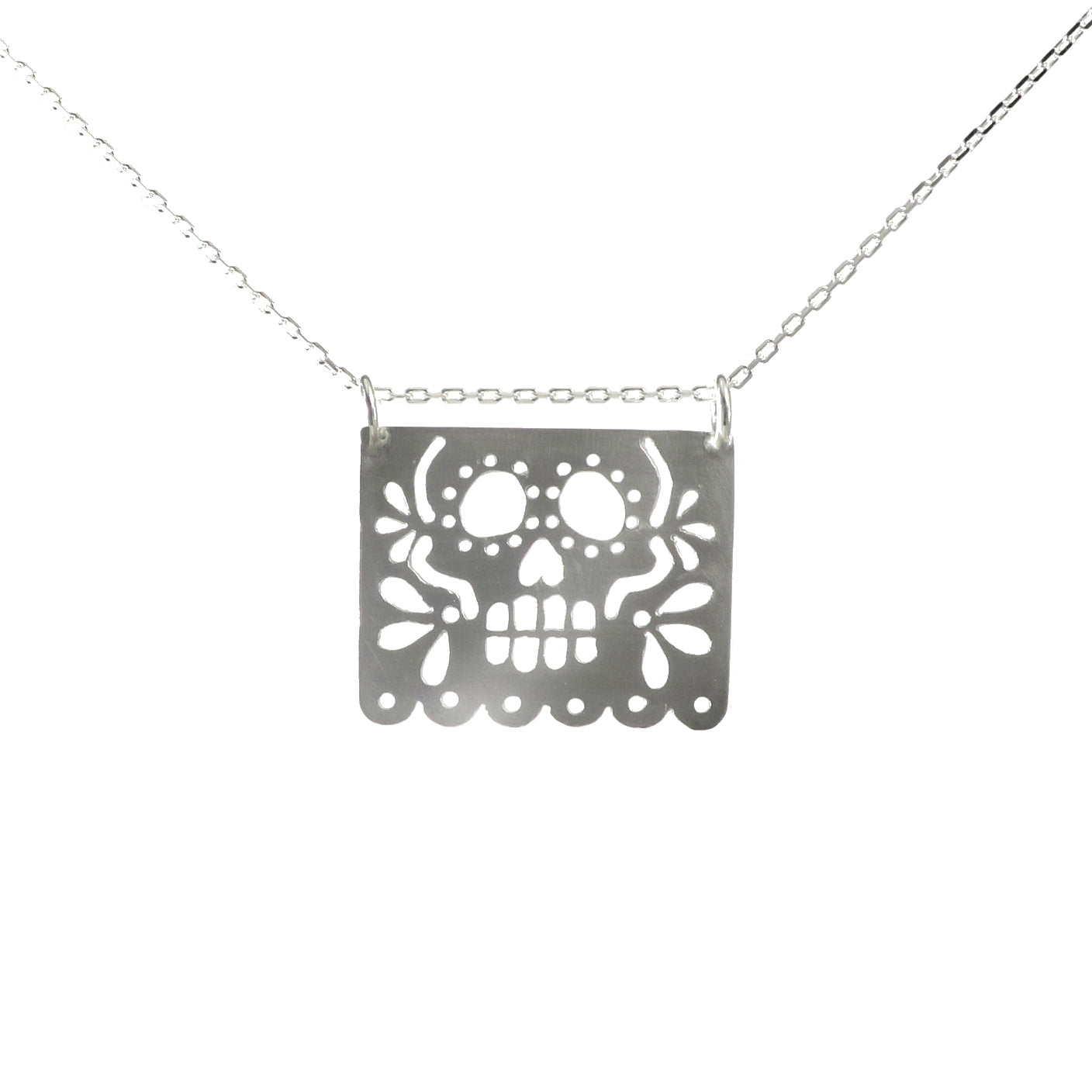 Large Papel Skull Pendant