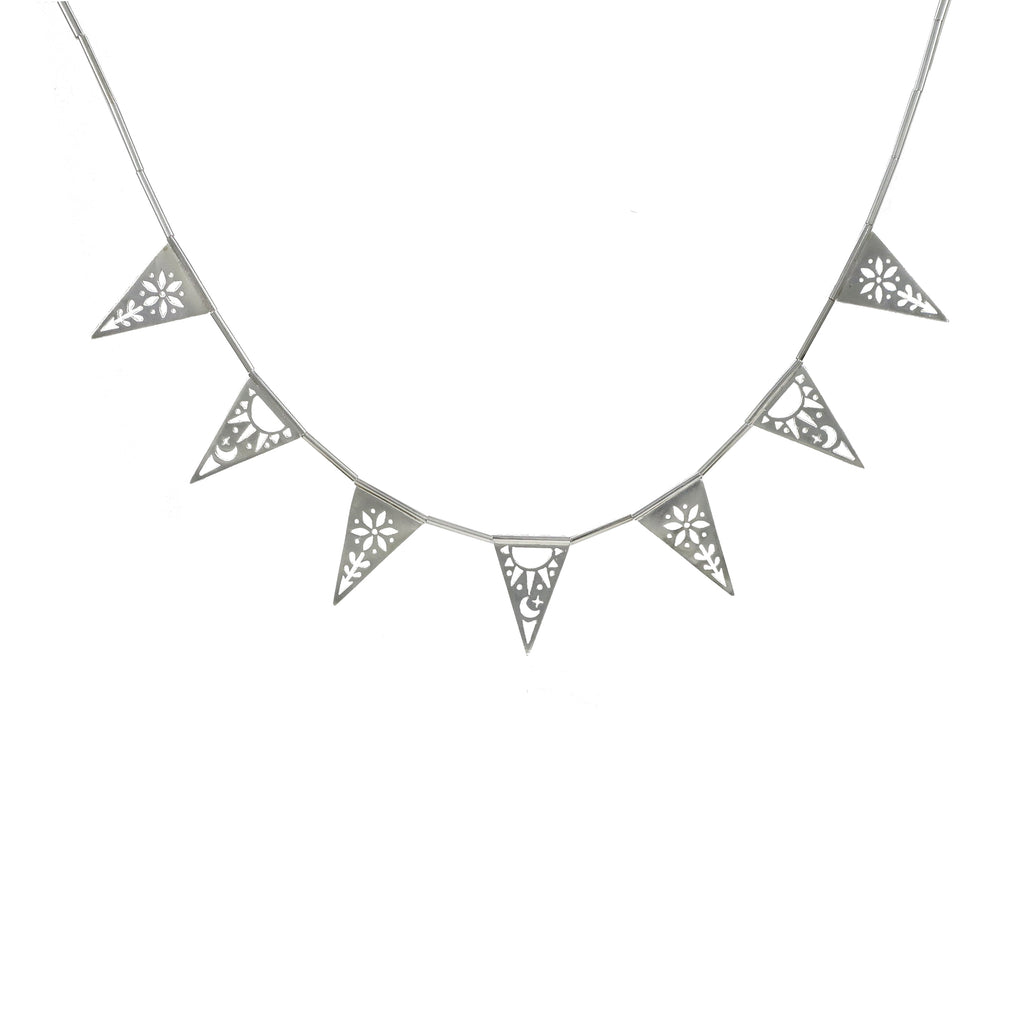 Grand Triangle Papel Picado Necklace