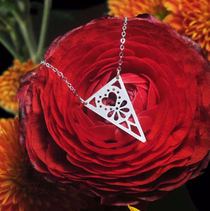 Triangle Heart Necklace