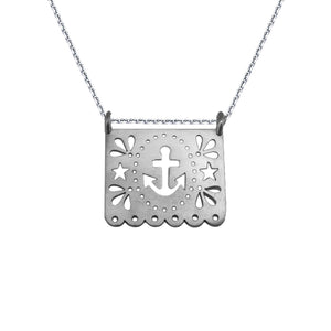 Large Papel Anchor Pendant