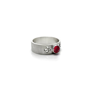 Petal and Gem Cut Out Ring