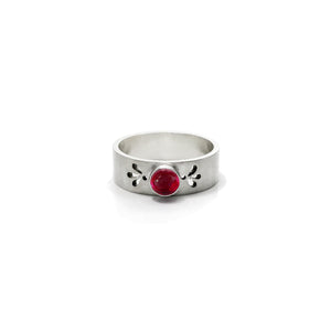 Petal and Gem Cut Out Ring