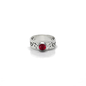Vine and Gem Cut Out Ring