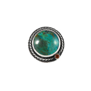 unEarthed ring with chrysocolla and citrine