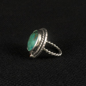 unEarthed ring with chrysocolla and citrine