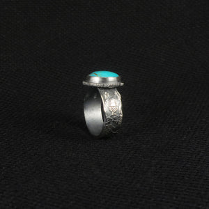 unEarthed ring with turquoise