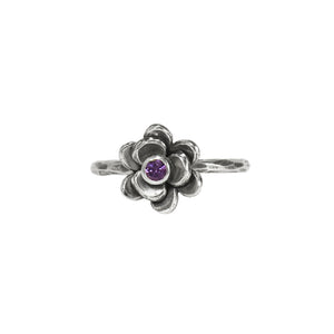 Wildflower Ring Antiqued